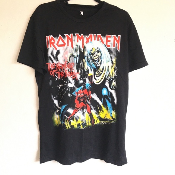 Iron Maiden The Number of The Beast Graphic Tee New without tag - Picture 1 of 6